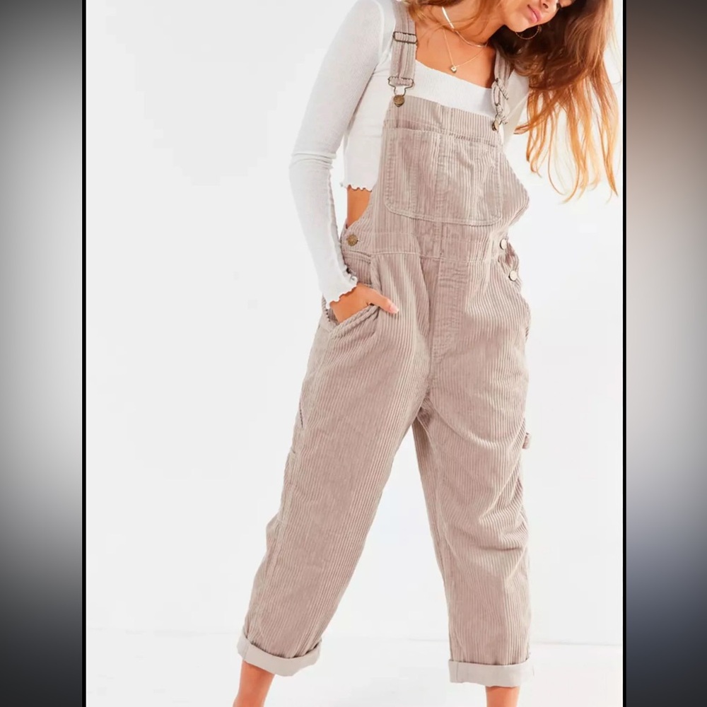 Urban Outfitters Tan Corduroy Overalls